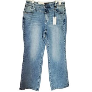 7359 * Judy Blue Retro Wide Fit Jeans Light Wash Denim Size 18W NWT